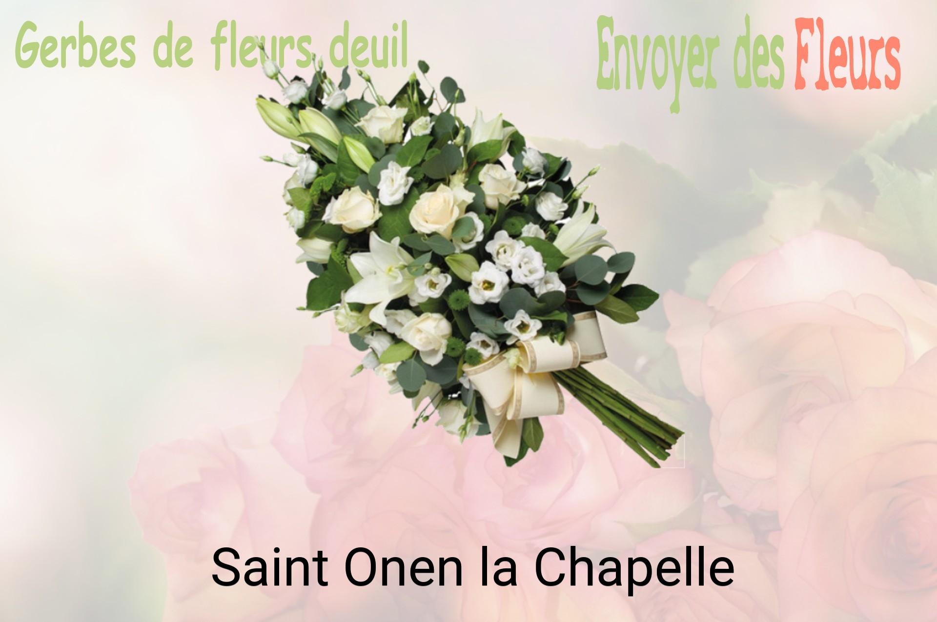 Gerbe de fleurs de deuil livrée à Saint-Onen-la-Chapelle